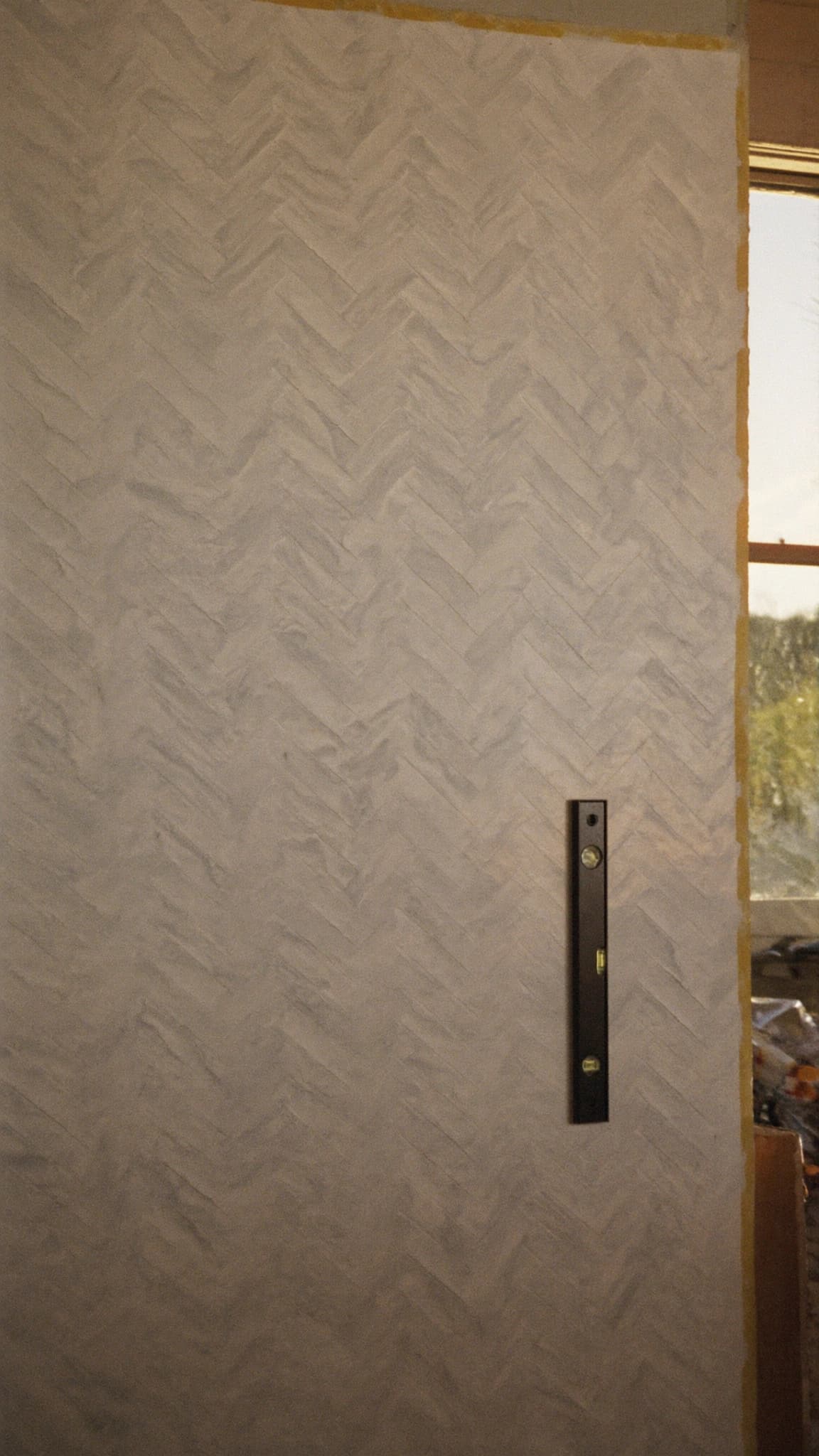 Herringbone wall